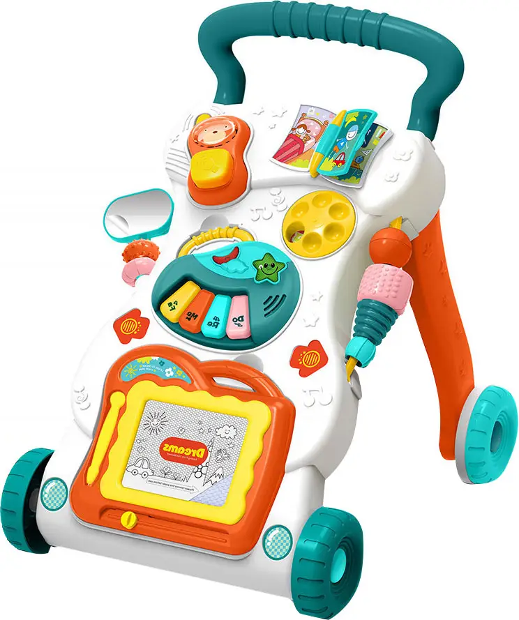 Развивающий центр Ходунки-каталка Любознайка Huanger 42x34x45 см свет, звук