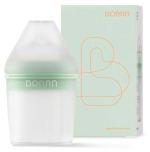 Фотография товара Бутылочка для кормления из силикона с держателем из пластика BORRN Feeding Bottle Зеленый 150 мл