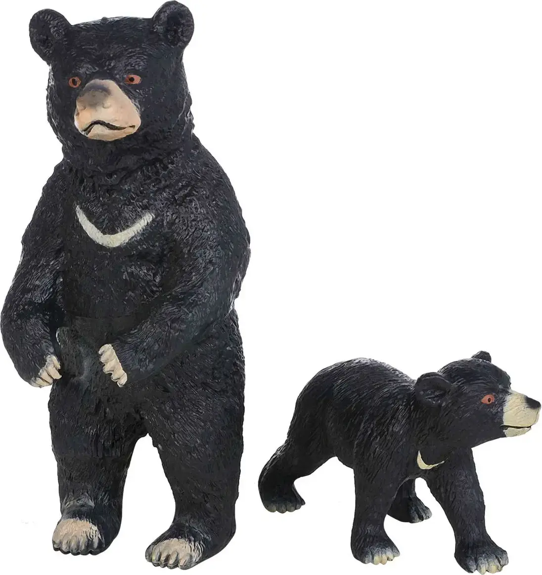 Набор фигурок животных Masai Mara серии Мир диких животных Семья гималайских медведей, 2 предмета