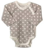 Фотография товара Боди Little Star Горошки на сером 74
