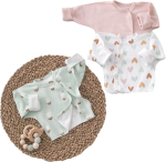 Фотография товара Распашонка с кнопками Первые Цветы, 3 шт/уп, размер 16, рост 50-56 см