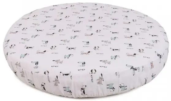 Простыня на резинке круглая AmaroBaby Exclusive Original Collection Собачки 75х75х12 см