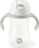 Фотография товара Поильник с трубочкой и ручками Happy Baby 2.0, 260 мл, sage