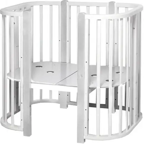 Кроватка Incanto Tomix Mio белая с белыми стойками