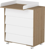 Фотография товара Комод Incanto Cambridge 800/4, дуб, белый