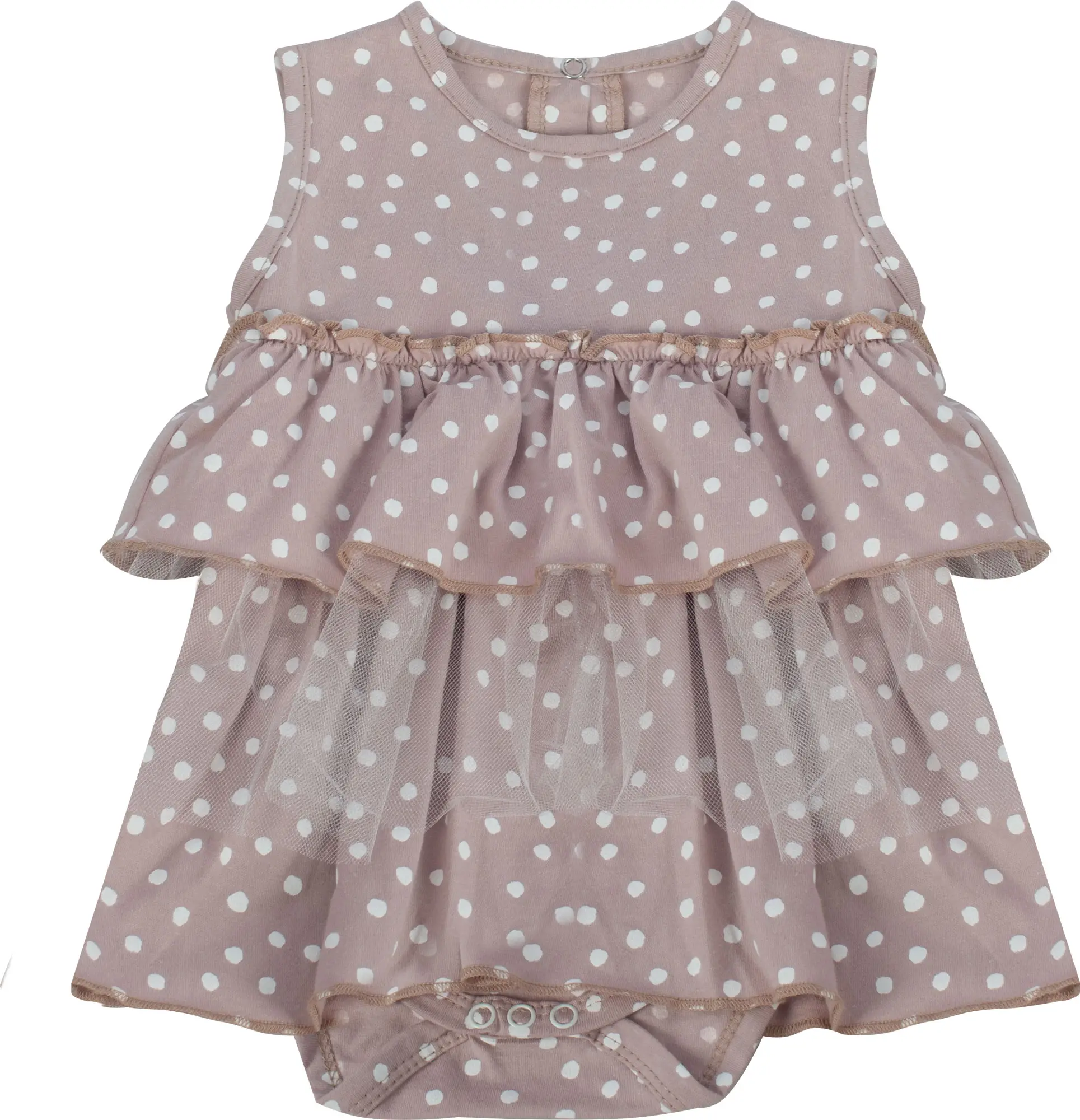 Полукомбинезон Little BIG Star, кулир, бежевый, размер 48-74, арт. 311169