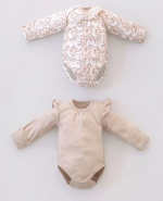 Боди KiDi kids с длинным рукавом Корги Веня  с рюшей 22, 68-74 см