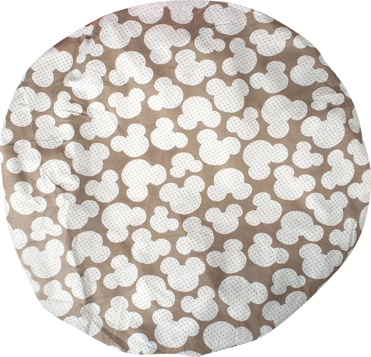 Простыня AmaroBaby на резинке круглая Мышонок кофе бязь 75х75х12 см