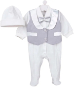 Фотография товара Комплект на выписку Наследник Выжанова 2 предмета 56-36 серый