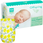 Подгузники Offspring, NB 2-4 кг, 26 шт, расцветка Лимоны Подгузники Offspring, NB 2-4 кг, 26 шт, расцветка Лимоны