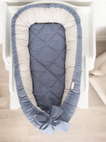 Фотография товара Подушка-гнездышко Organic baby cotton Lappetti, голубая