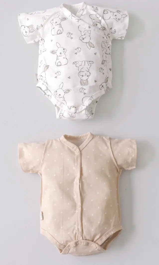 Боди с коротким рукавом KiDi Зайкин 2 штуки 68-74