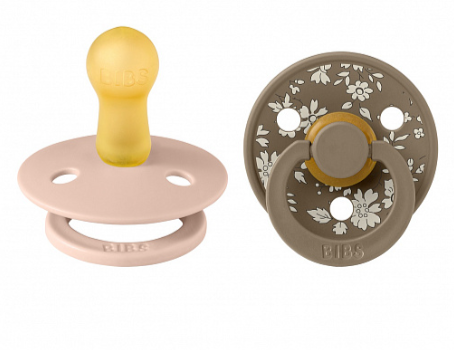 Фотография товара Набор пустышек латексных BIBS Liberty Colour, 2 шт. - Capel - Blush, 6+ мес.