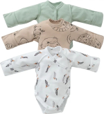 Фотография товара Боди с длинным рукавом Крошки Горошки KiDi kids, 3 шт/уп, р. 20, рост 62-68 см