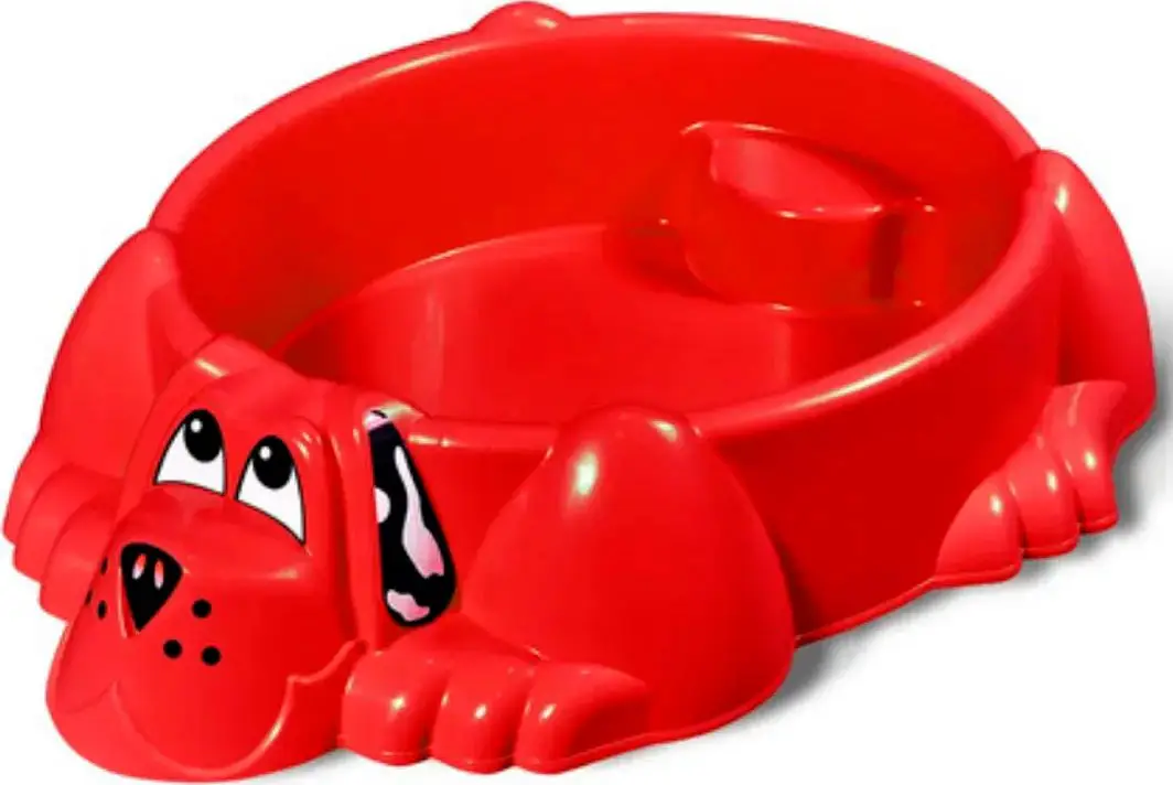 Песочница PalPlay Собачка красный 116,5х65,5х22 см