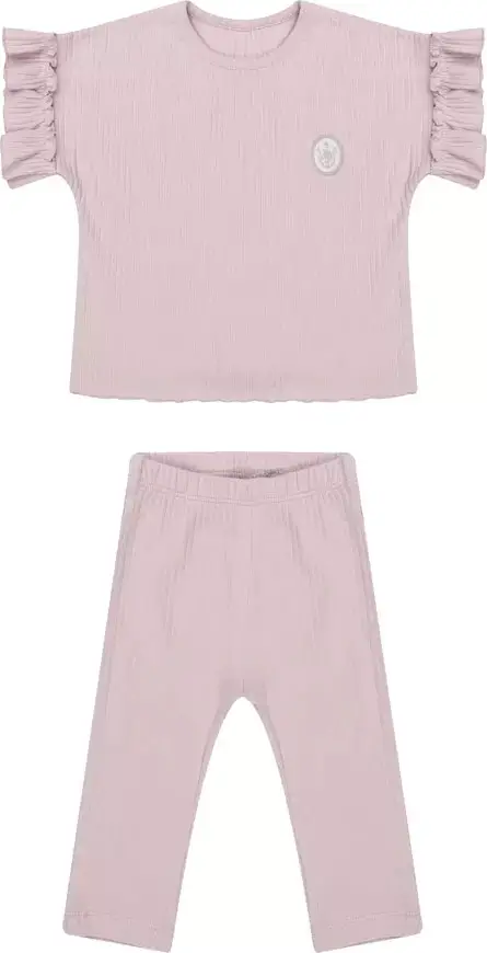 Комплект футболка и брюки Наследник Выжанова, сирень, р.68-74