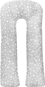 Фотография товара Подушка для беременных AmaroBaby U-образная 340х35 Звездочка серый
