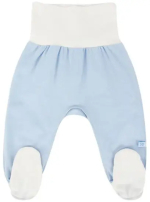 Фотография товара Ползунки на рибане Фабрика Бамбук внш голубой 50