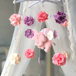 Felt Dreams Мобиль на кроватку "Слоник", розовый