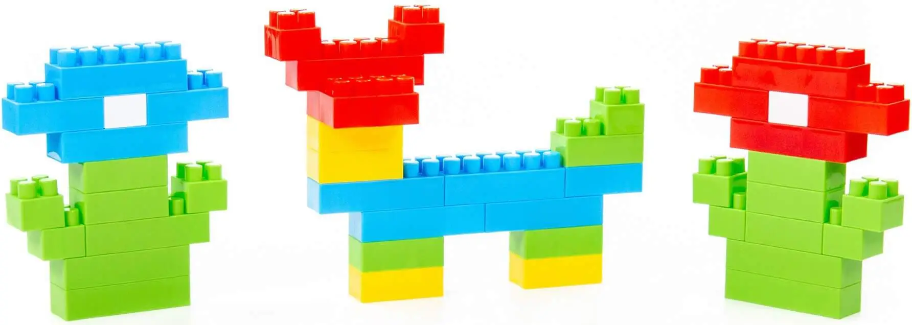 Конструктор Строитель Полесье, 174 элемента, в контейнере