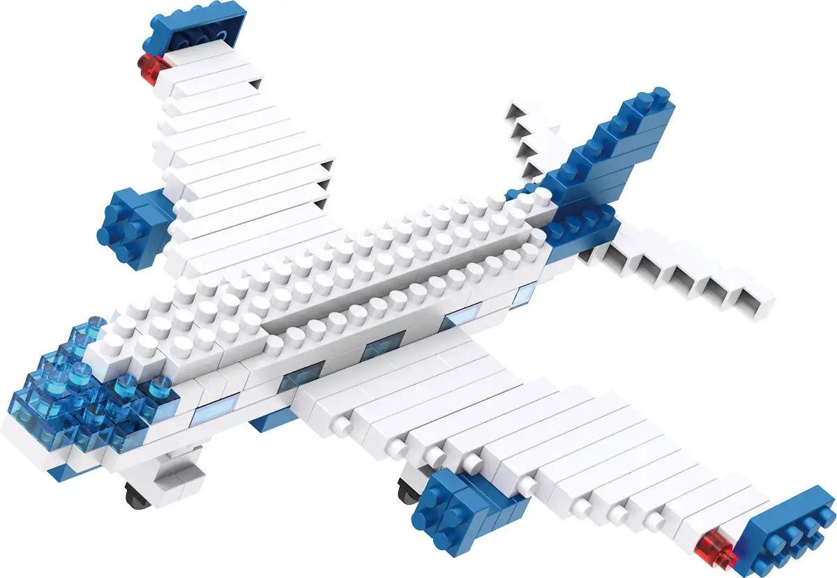 Конструктор пластиковый №03 Самолёт Поделкин, 181 элемент