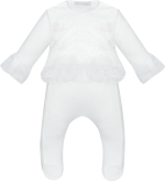 Фотография товара Комбинезон нарядный с чепчиком Церемония, р. 62, экрю, арт. 1485.43