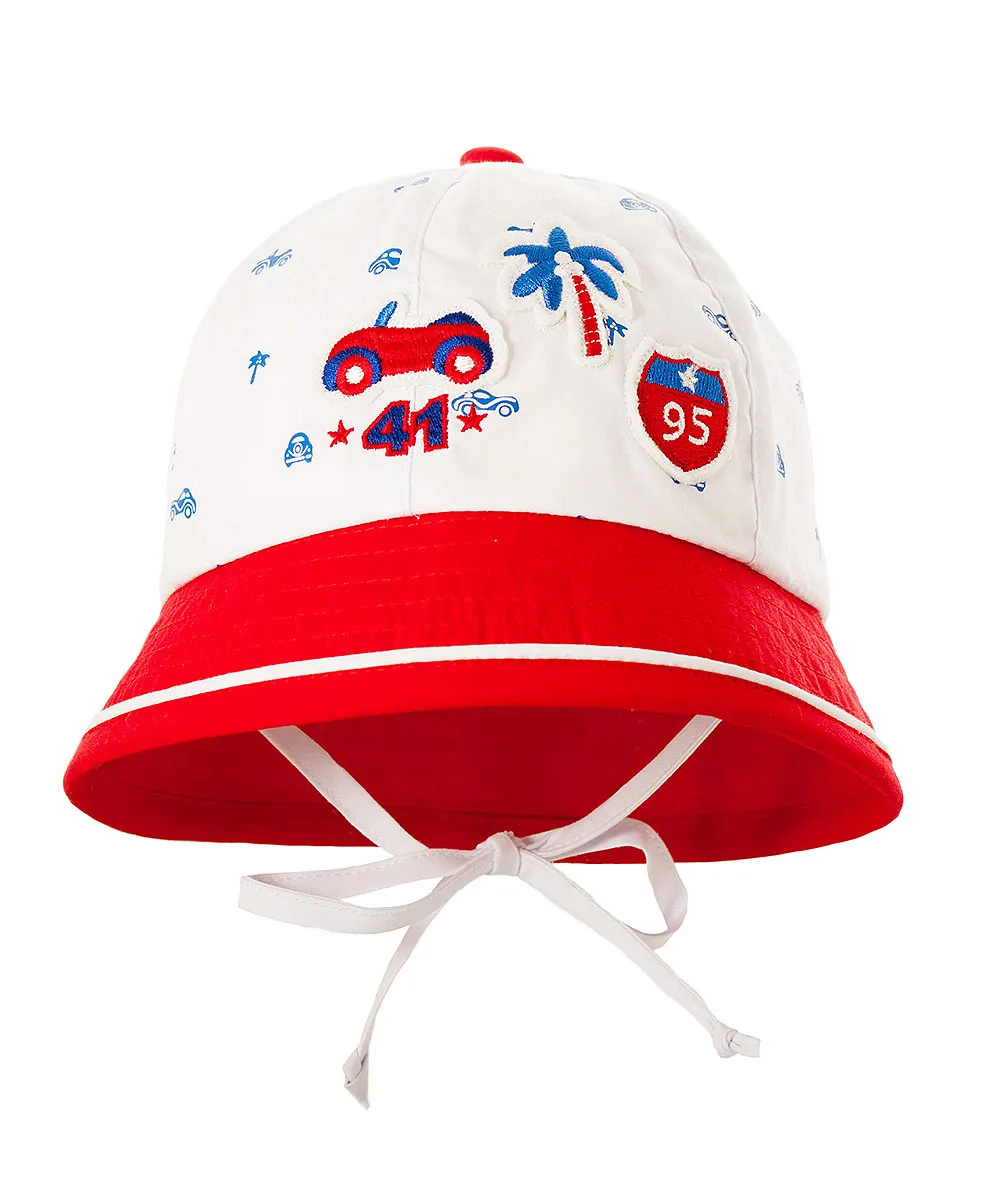 Головной убор детский (панама) арт Te-63 (44, бело-красный)