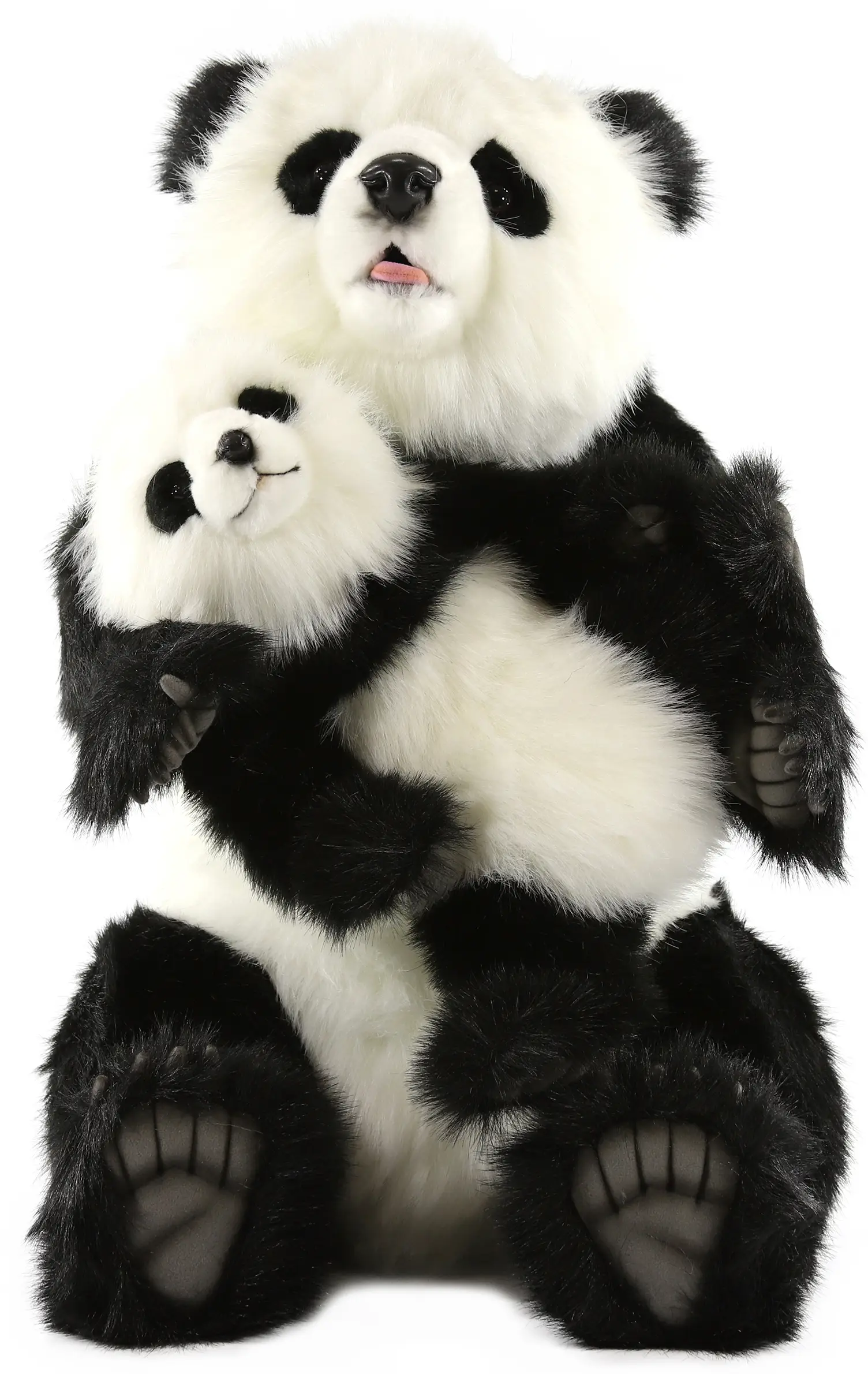 Мягкая игрушка Hansa Панда с детёнышем 75 см