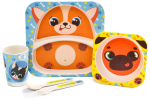 Фотография товара Набор бамбуковой посуды Крошка Я Пёсики 5 предметов