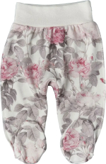 Фотография товара Ползунки на резинке Little Star Розы хлопок+интерлок крем 68