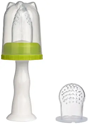 Ниблер для прикорма, 2 силиконовые сеточки, зеленый, Pituso