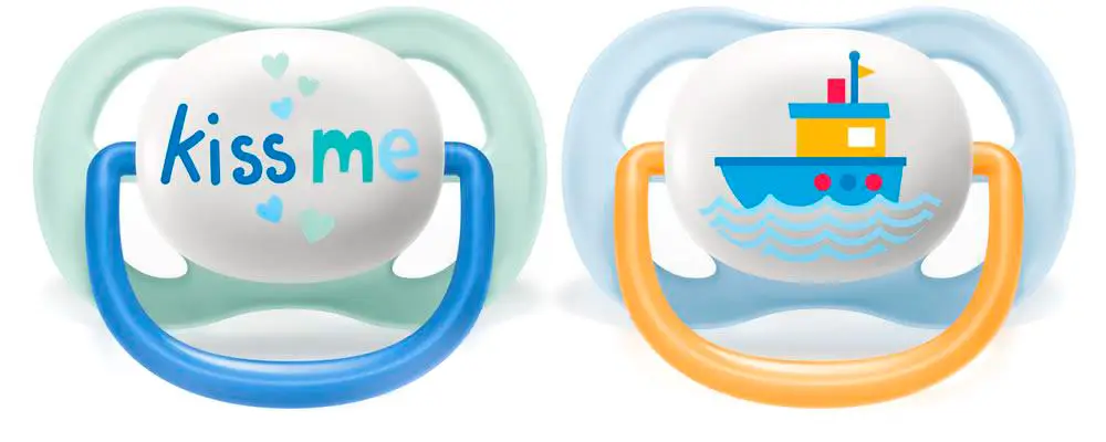 Пустышка Philips Avent серии Ultra Air Кораблик 0-6 месяцев 2 штуки