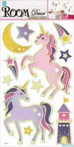 Фотография товара Наклейки Room Decor единорог день ночь
