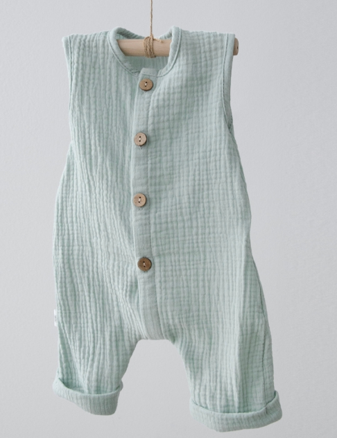 Фотография товара Полукомбинезон "Муслин", полынь (р. 20 (рост 62-68 см))