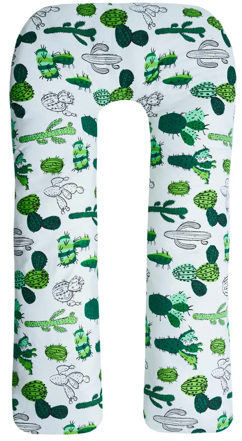 Наволочка к подушке для беременных AmaroBaby U-образная Кактусы 340х35 см