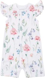 Песочник Petit Bébé Цветочки Маки интерлок белый 56