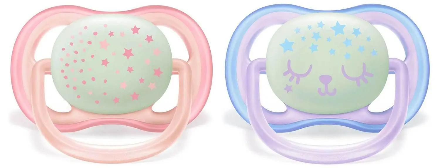 Пустышка Philips Avent ultra air ночная 2 штуки