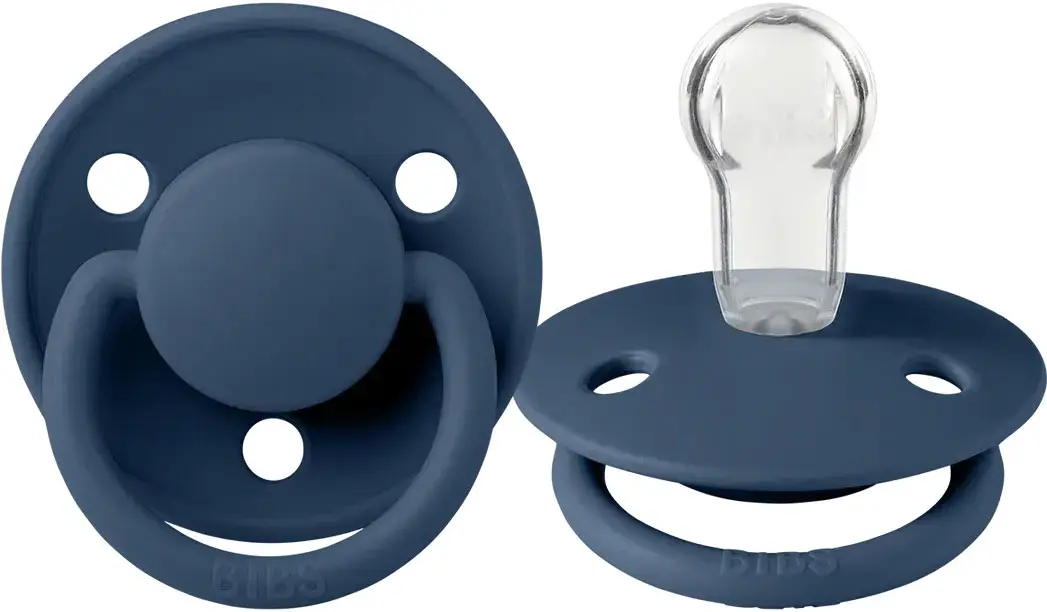 Пустышка Bibs De Lux Silicone Steel Blue 0+ месяцев