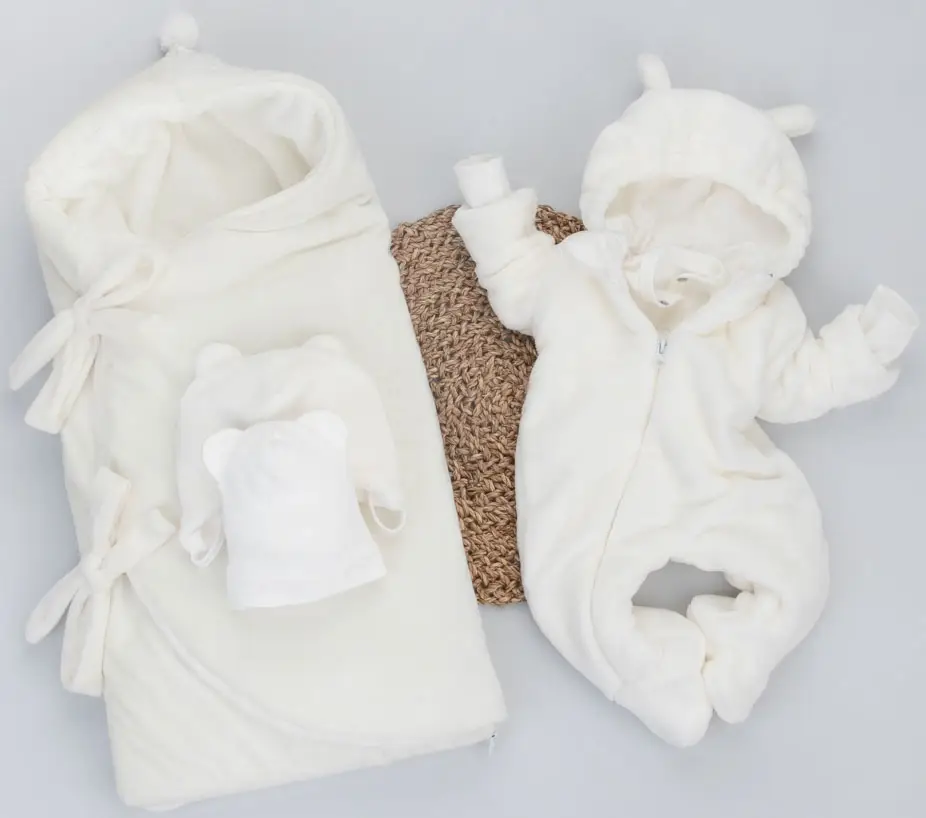 Комплект на выписку 5 предметов "Веснушка" KiDi kids, демисезонный, молоко, р.16