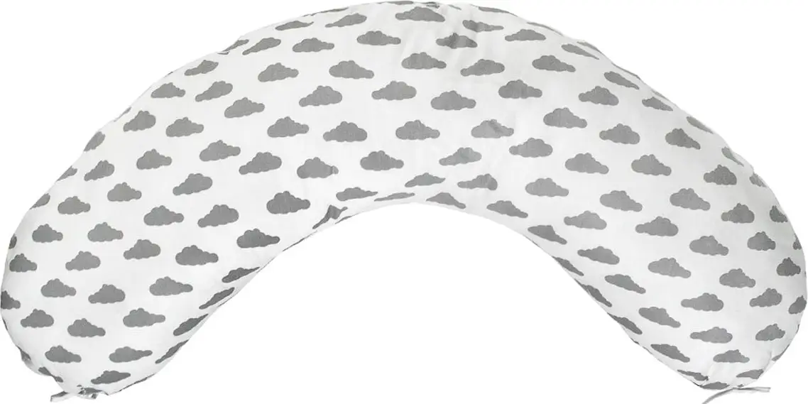 Подушка для беременных AmaroBaby 170х25 Облака серые