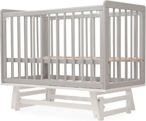 Кроватка детская Incanto Anniken New, цвет серый/белый, маятник