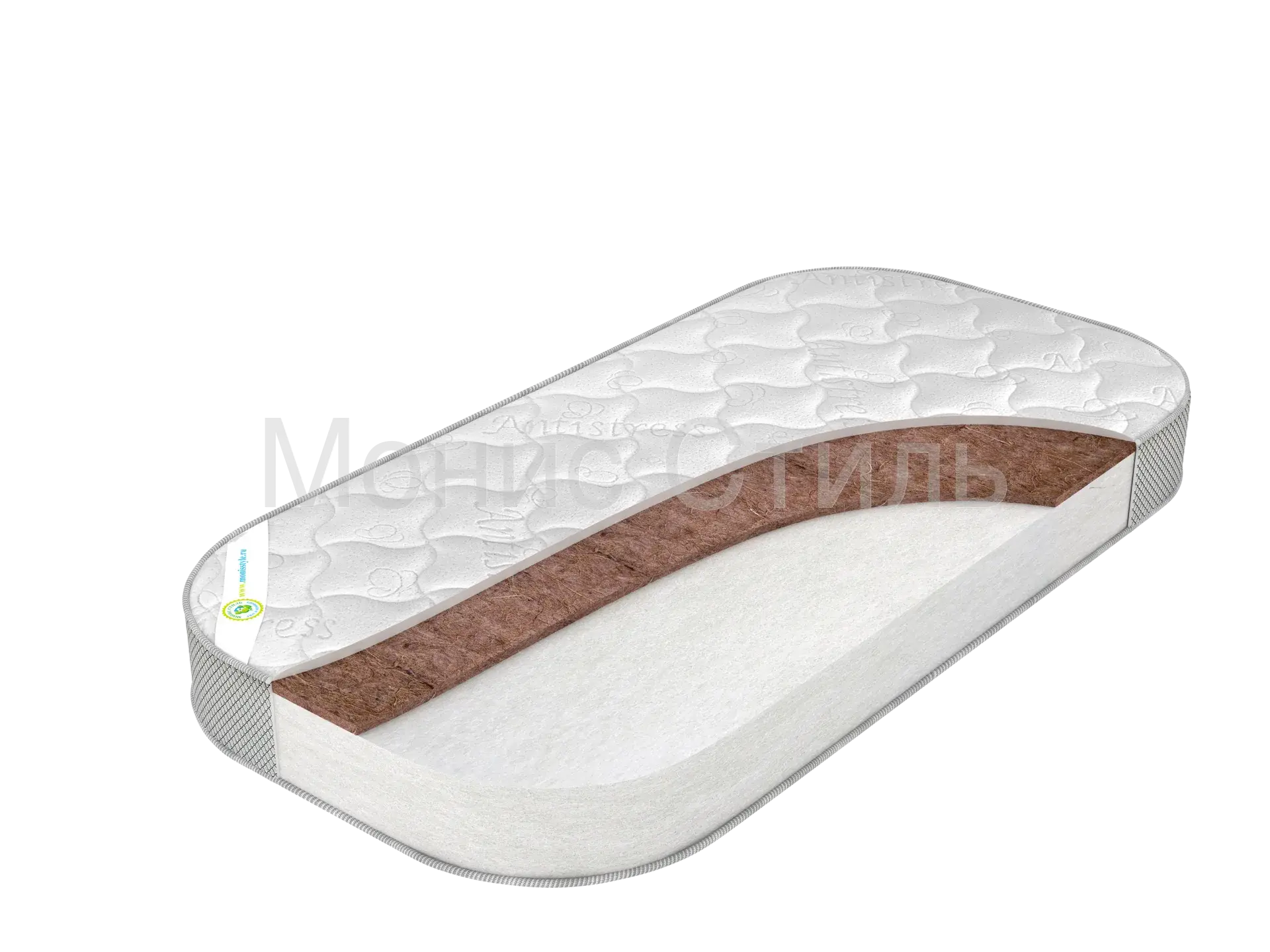 Матрас в кроватку Холкон-Кокос латексированный 120х60х12 см МОНИС СТИЛЬ Venesia