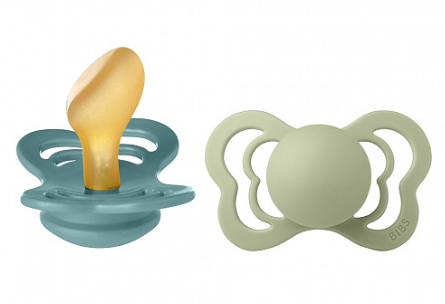 Фотография товара Набор пустышек латексных BIBS Couture, 2 шт. - Island Sea/Sage, 0+ мес.