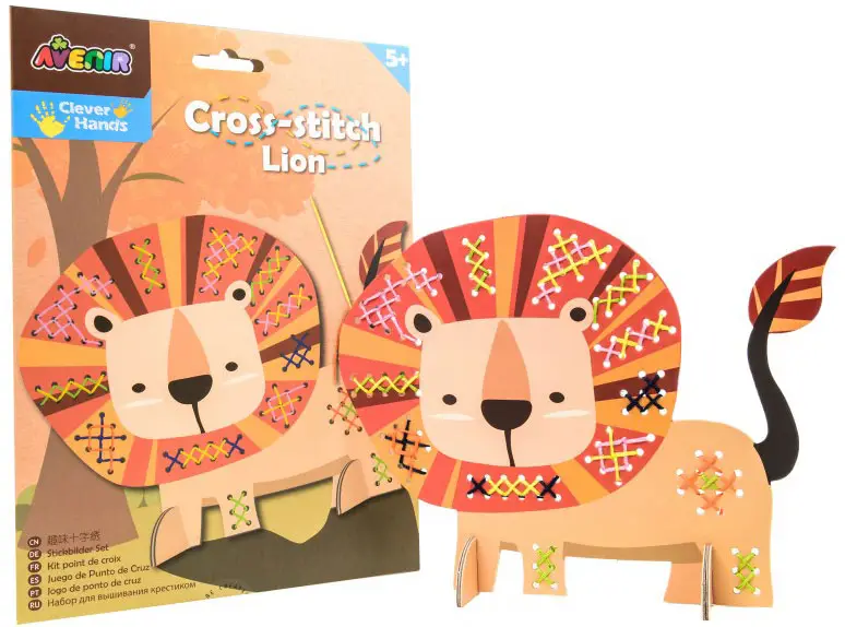 Набор для вышивания крестиком Avenir Лев