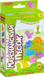 Набор игровой Вondibon Марсианский песок зелёный, 150 г, 3 формочки