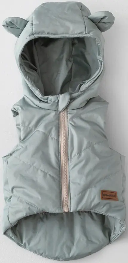 Безрукавка детская утеплённая Орсетто, полынь, размер 22, рост 68-74 см
