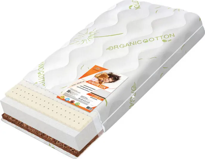 Матрас Boom Baby J-Lux-03 подростковый Junior Lux 160x80 см, стёганый трикотаж Organic