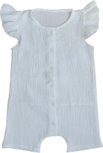 Фотография товара Песочник муслиновый с крылышками, молочный,  размер 62, М-015