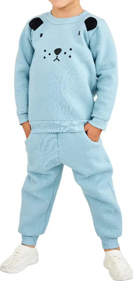 Костюм футер мишка Осьминожка 28/104 голубой