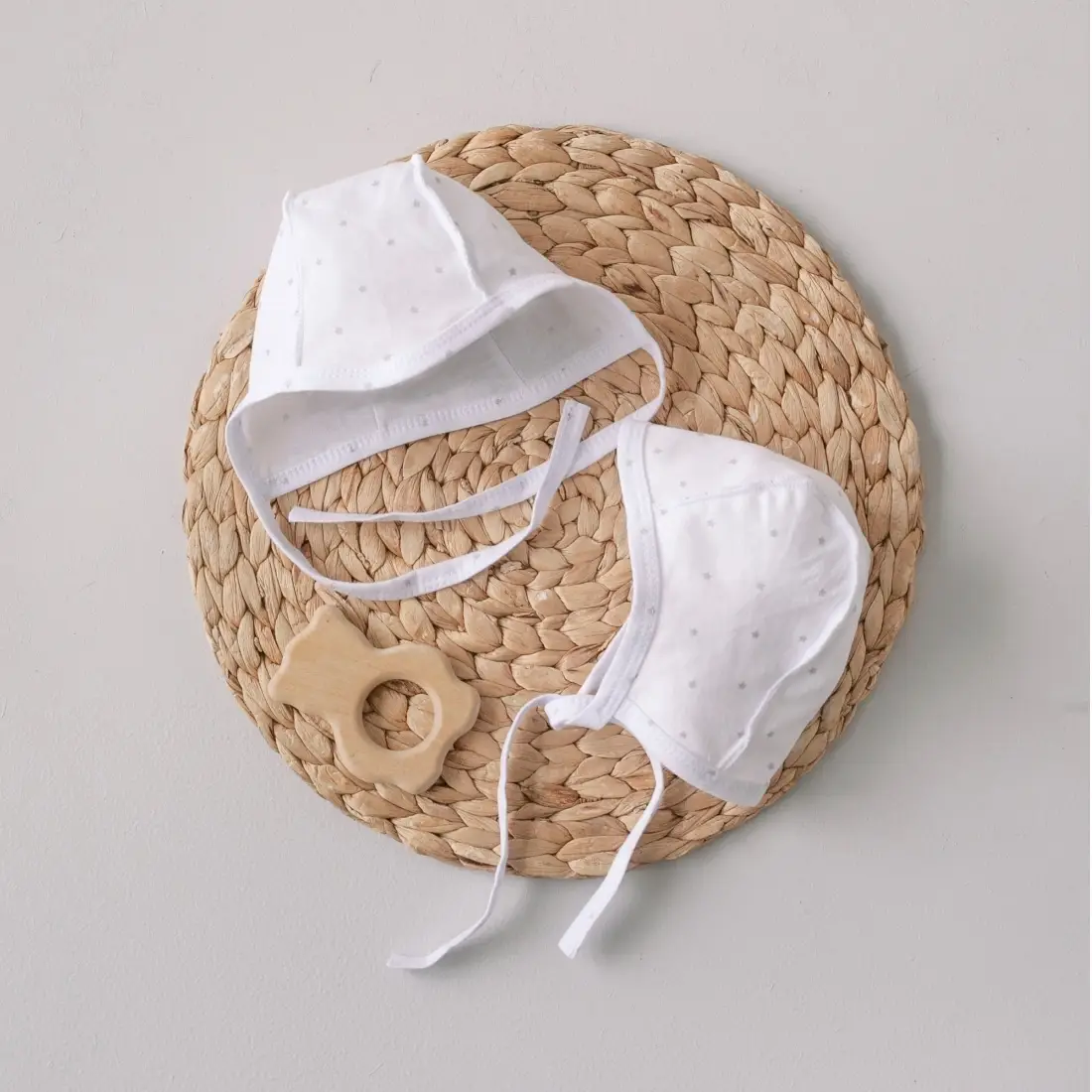 Чепчик KiDi Звездочки , 2 штуки 18, 56-62 см